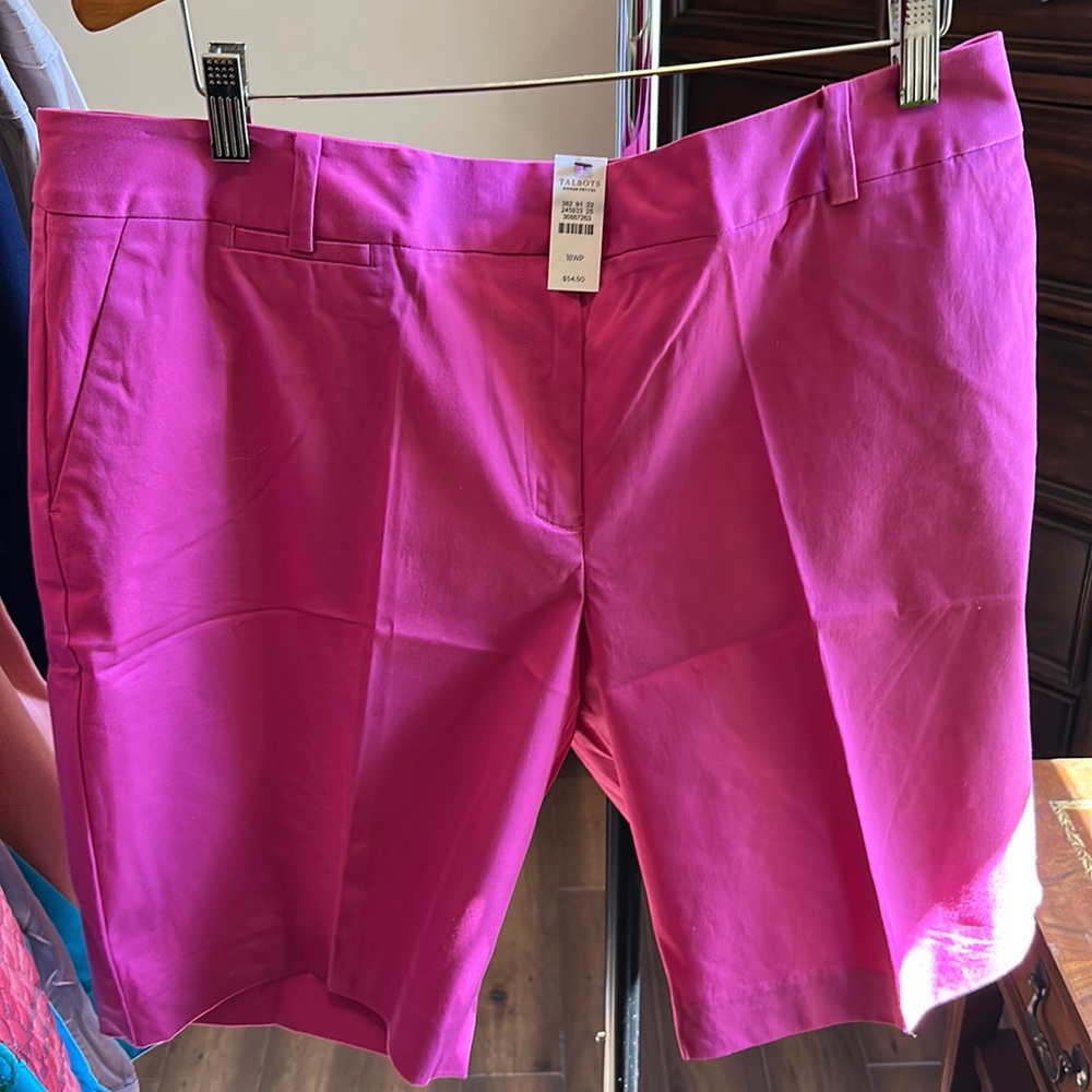 Talbots hot pink shorts. New with tags!